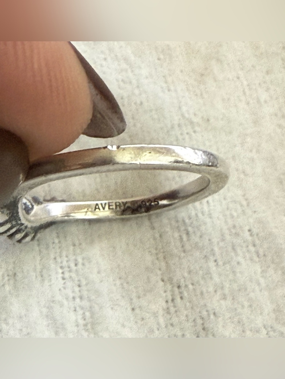 James Avery Retiring Sterling Silver Take Flight Wing Ring, size 4.5 - Picture 2 of 2